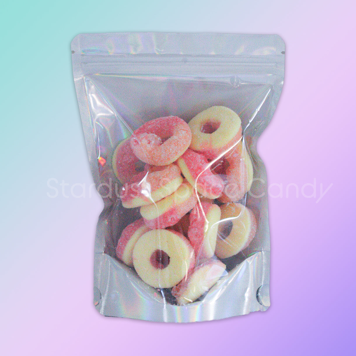 Freeze Dried Peach Sour Gummy Candy